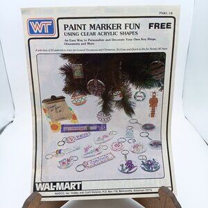 Vintage Paint Marker Fun Craft Pattern, Various Designs for Acrylics PS83/18 NAD